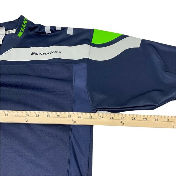 NFL Pro Line Jersey Sz Large Seattle Seahawks Chris Carson #32 Dark Navy Nwot - Picture 5 of 9